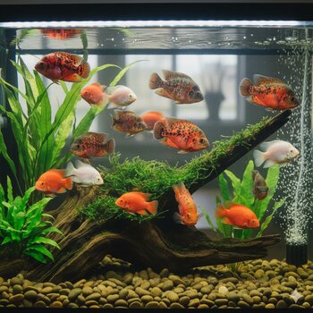 freshwater oscars aquarium fishes